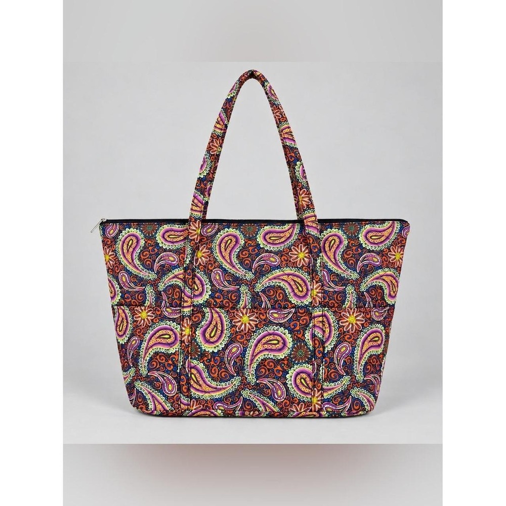Tote Shoulder Bag Purse Quilted Bohemian XL